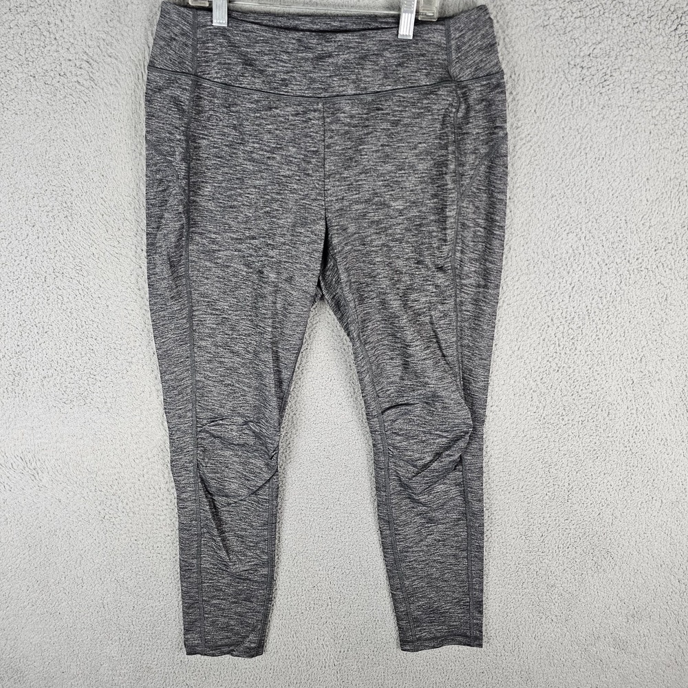 Duluth Active Gym Leggings‎ Women's Large Noga Spacedyed High Waisted 20048158